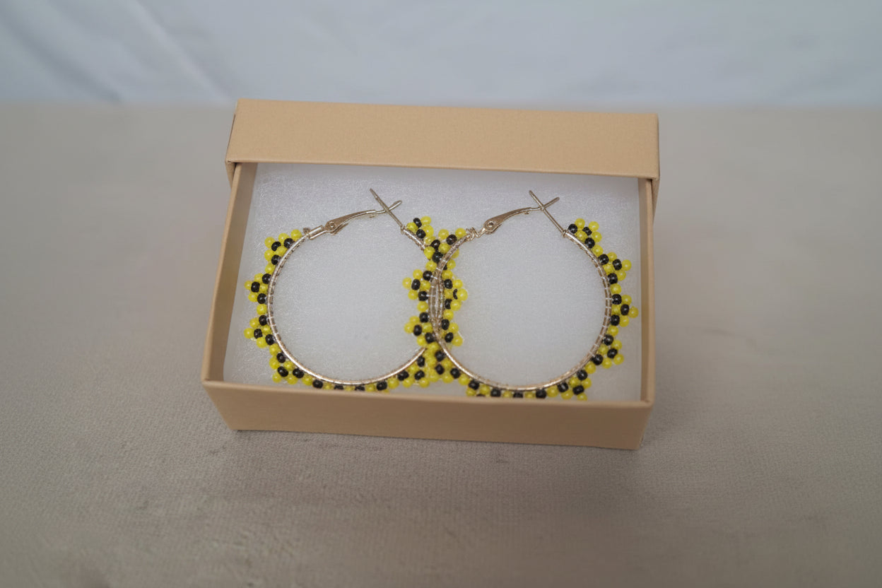 Hufflepuff Hoop Earrings